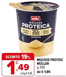 Iperal Mousse proteica Müller offerta