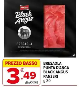 Iperal Bresaola punta d'anca black angus panzeri offerta