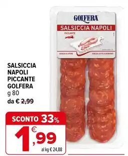 Iperal Salsiccia napoli piccante golf-era offerta