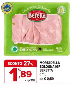 Iperal Mortadella Bologna IGP Beretta offerta