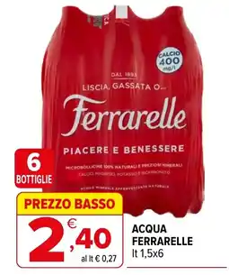 Iperal Acqua Ferrarelle offerta