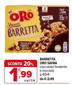 Iperal Barretta Oro Saiwa offerta