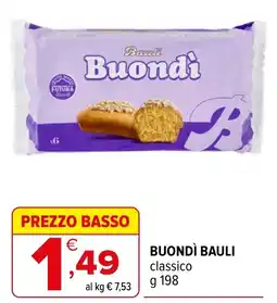 Iperal Buondì Bauli classico offerta