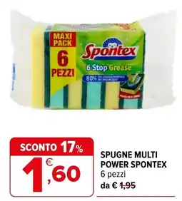 Iperal Spugne multi power Spontex offerta