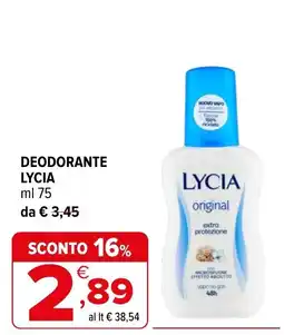 Iperal Deodorante Lycia offerta