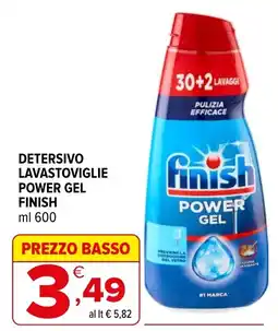 Iperal Detersivo lavastoviglie power gel finish offerta