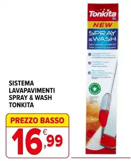 Iperal Sistema lavapavimenti spray & wash Tonkita offerta