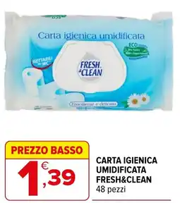 Iperal Carta igienica umidificata Fresh&Clean offerta