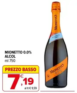 Iperal Mionetto 0.0% alcol offerta