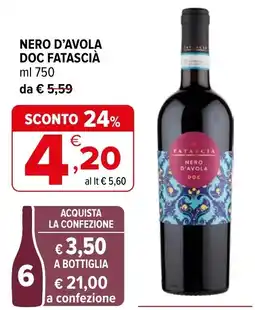 Iperal Nero d'Avola DOC Fatascià offerta
