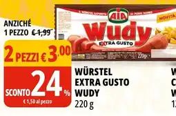 Tigros Würstel extra gusto Wudy offerta