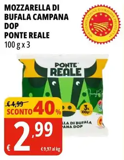 Tigros Mozzarella di bufala campana dop ponte reale offerta