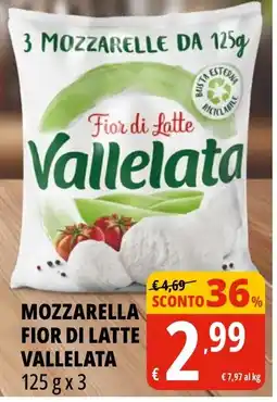 Tigros Mozzarella fior di latte vallelata offerta