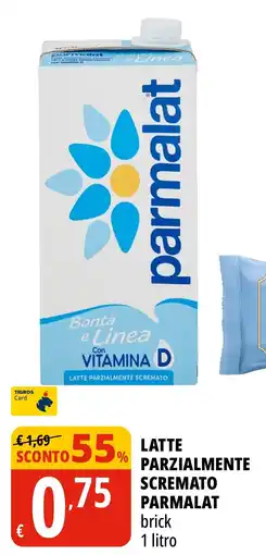 Tigros Latte parzialmente scremato Parmalat offerta