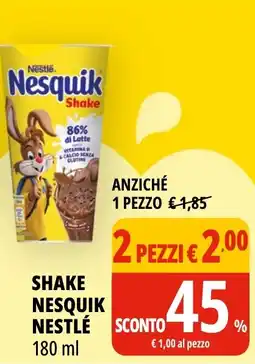 Tigros Nestlé Shake Nesquik offerta