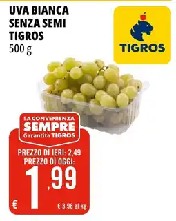 Tigros Uva bianca senza semi Tigros offerta
