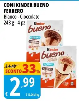 Tigros Kinder bueno Bianco - Cioccolato offerta
