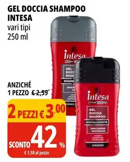 Tigros Gel doccia shampoo Intesa offerta