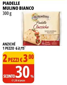 Tigros Piadelle Mulino Bianco Classiche offerta