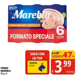 Tigros Tonno Mareblu offerta
