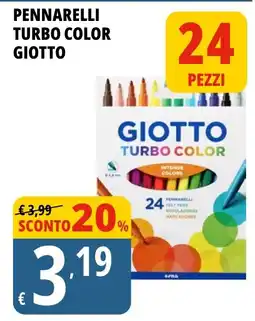 Tigros Pennarelli Turbo Color Giotto offerta