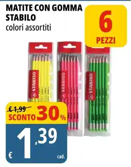 Tigros Matite con gomma Stabilo offerta
