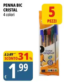 Tigros Penna Bic Cristal offerta