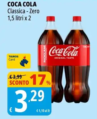 Tigros Coca Cola Classica - Zero offerta