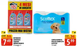 Tigros Detersivo lavatrice liquido Omino Bianco offerta
