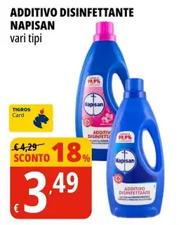 Tigros Additivo disinfettante Napisan offerta