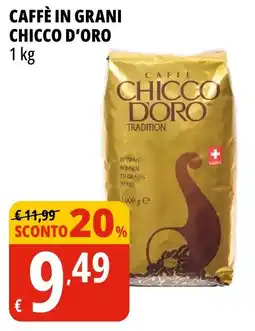 Tigros Caffè in grani Chicco d'Oro offerta