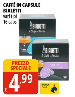 Tigros Caffè in capsule Bialetti offerta
