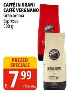 Tigros Caffè Vergnano Gran aroma offerta