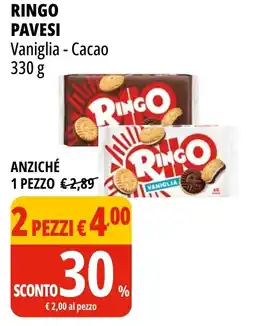 Tigros Ringo Pavesi Vaniglia - Cacao offerta
