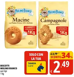 Tigros Biscotti Mulino Bianco offerta