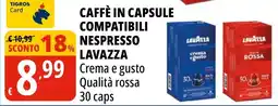 Tigros Caffè in capsule compatibili Nespresso Lavazza offerta