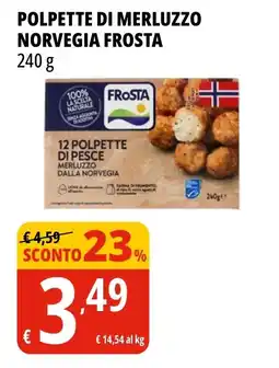 Tigros Polpette di merluzzo Frosta offerta
