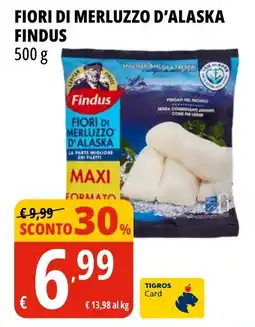 Tigros Fiori di merluzzo d'alaska Findus offerta