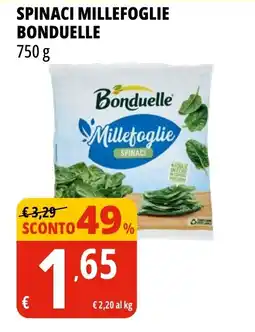 Tigros Spinaci millefoglie Bonduelle offerta