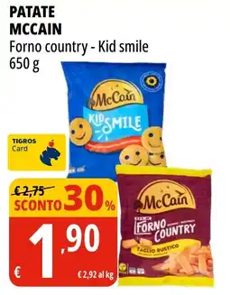 Tigros McCain Forno country - Kid smile offerta