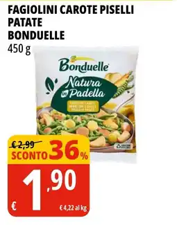 Tigros Fagiolini carote piselli patate Bonduelle offerta