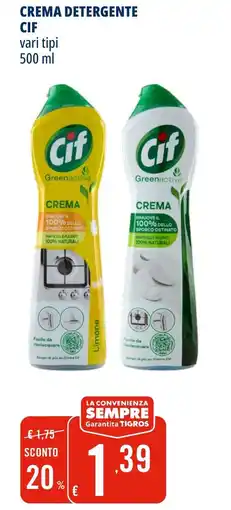 Tigros Crema detergente Cif offerta