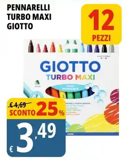 Tigros Pennarelli Turbo Maxi Giotto offerta