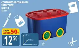 Tigros Contenitore con ruote Funny Box Ketter offerta