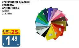 Tigros Copertine per quaderni colorosa antibatterico offerta