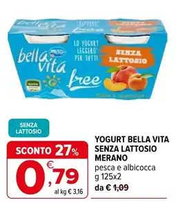 Iperal Yogurt Bella Vita senza lattosio offerta