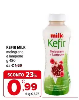 Iperal milk Kefir Melograno e Lampone offerta