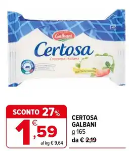 Iperal Certosa Galbani offerta