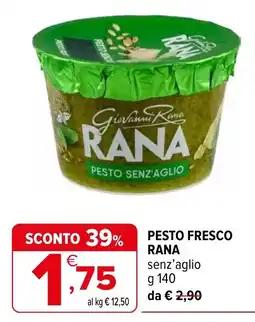 Iperal Pesto fresco Rana senza aglio offerta