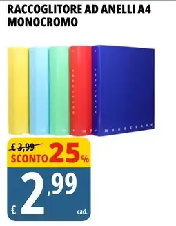 Tigros Raccoglitore ad anelli A4 monocromo offerta